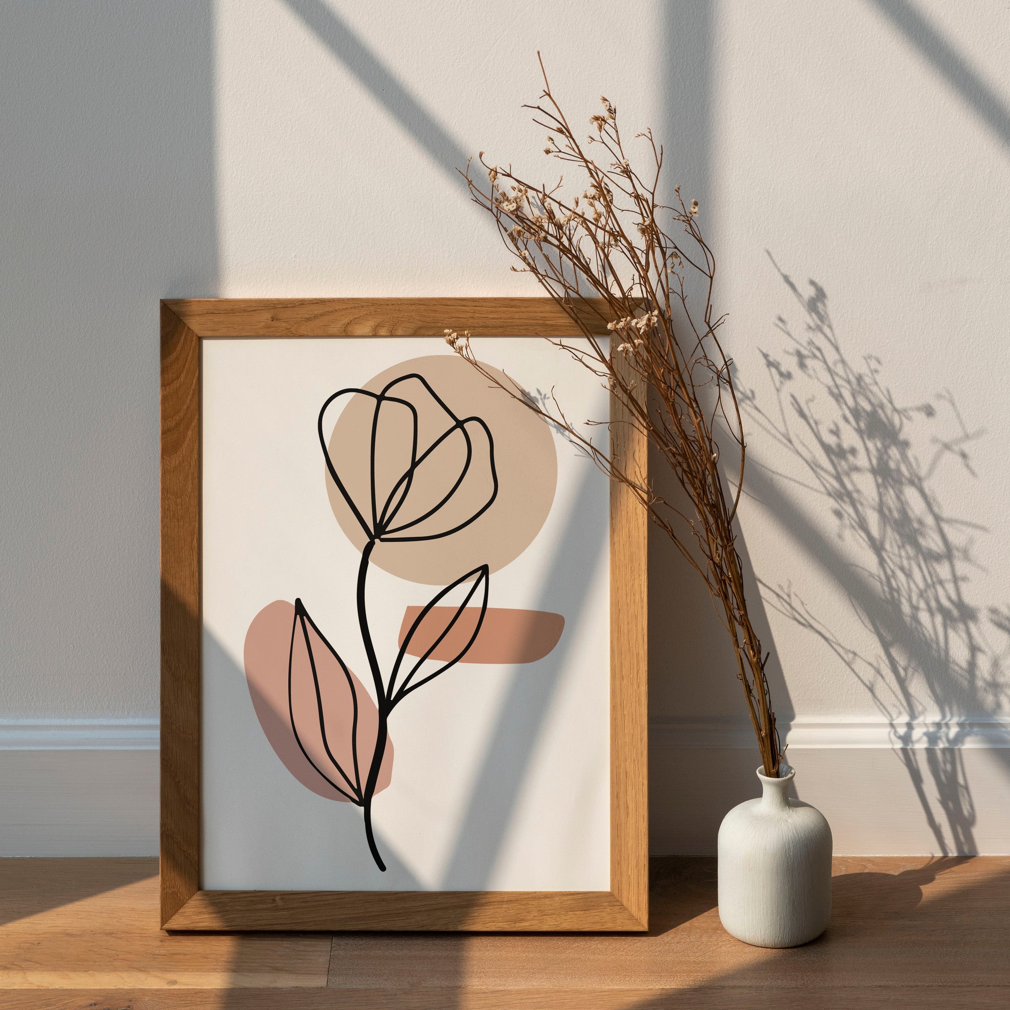 Abstract Flower Home Decoration | Canvas Digital Art | Wall Art