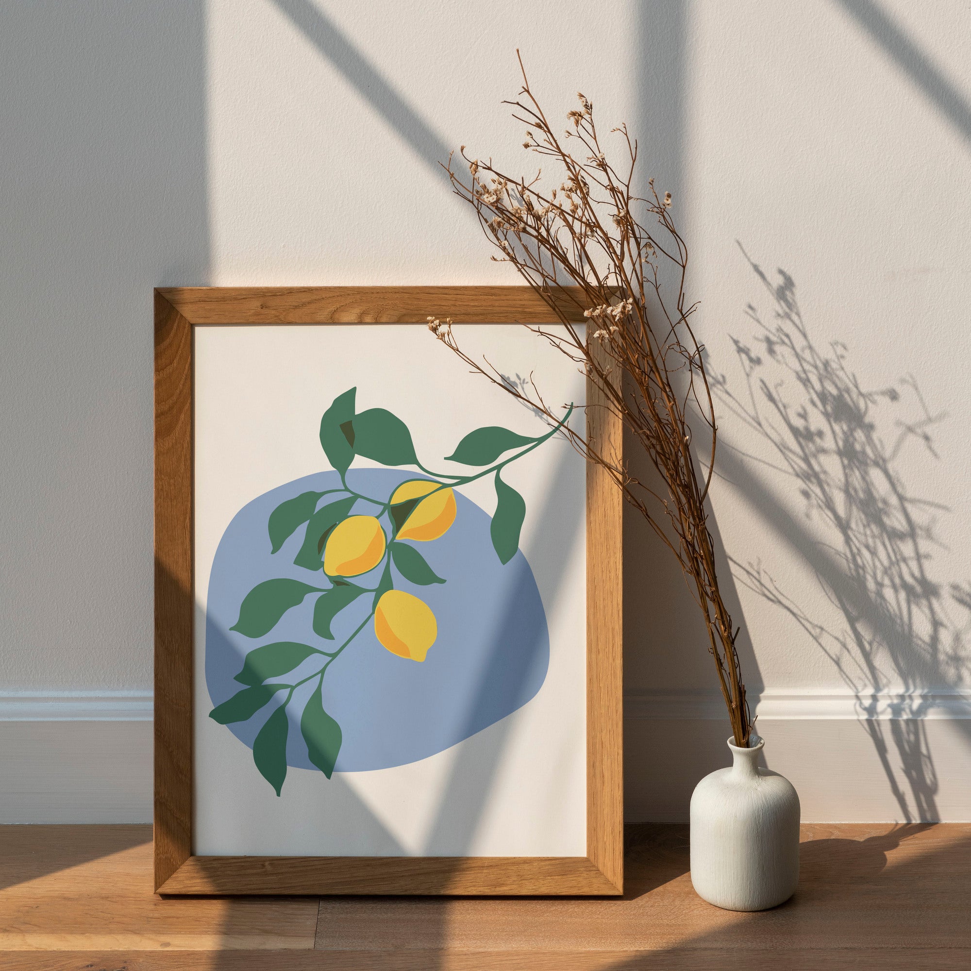 Abstract Lemon | Canvas Digital Art | Wall Art