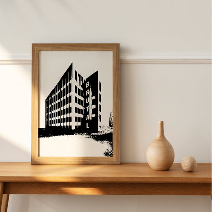 Brutalist Architecture - Vacant - Brutalist Architecture Decoration | Home Gifts | Brutalist Architecture Art