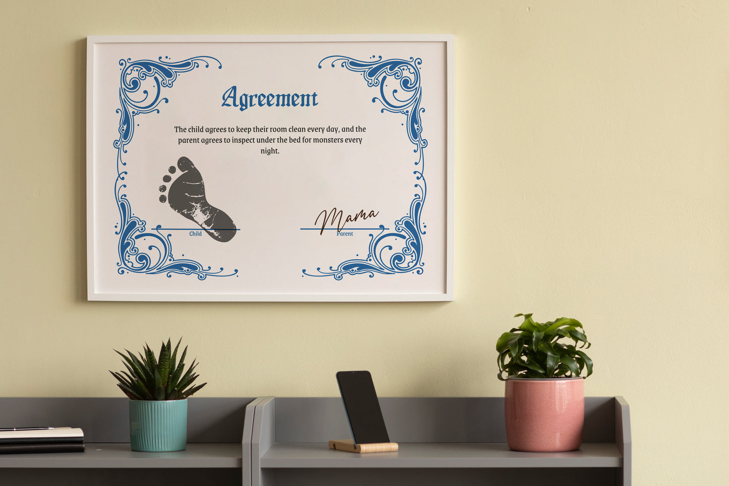 Baby and Parent Agreement | Baby Contract | Baby Gift Ideas