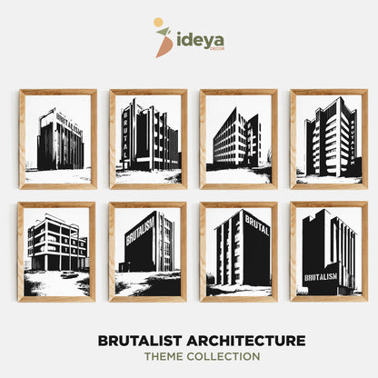 Bundle - Brutalist Architecture Decoration | Home Gifts | Brutalist Architecture Art